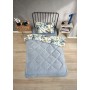 ETE HOMETEX TEK KİŞİLİK LÜX WELSOFT YORGAN SETİ ASYA GRİ 155X215CM 8696474231887